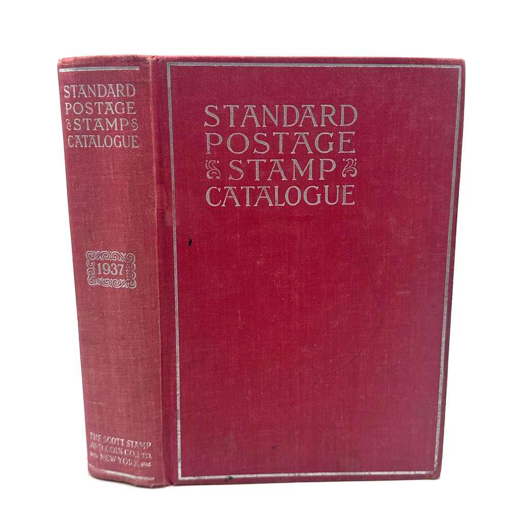 1937 Scotts Standard Postage Stamp Catalogue Ninety Third Edition Red Hardcover