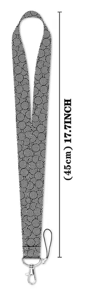 Circle Within Circles Concentric Circular Pattern Patterns Vector Ripple Lanyard