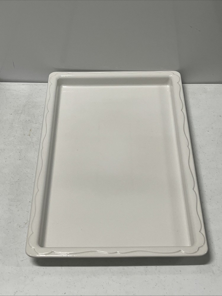 Full Size 21” x 13” x 1.5” Ceramic Rectangular Serving Tray - PanAramics