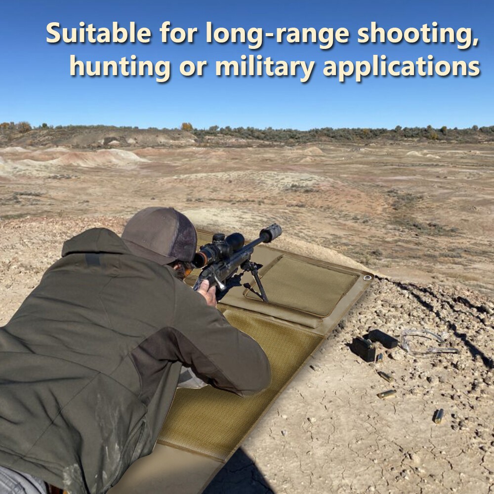 Heavy Duty Shooting Mat Large Tactical Prone Padded Pad Roll Up Hunting Range