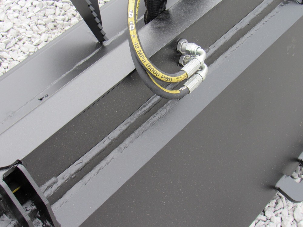 72" Solid Bottom Grapple Grease & 48 Walk Through Pallet Forks Combo QuickAttach