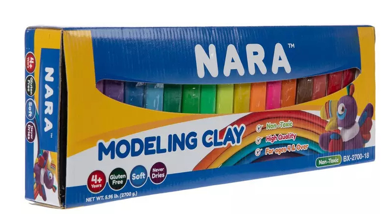 Nara Modeling Clay - 18 Piece Set