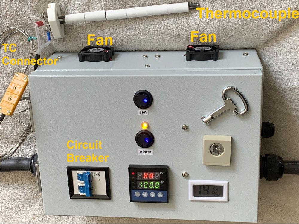 PID Temperature Controller Panel 240V Electric Kiln Oven 30A 7200W 2 Hot lines