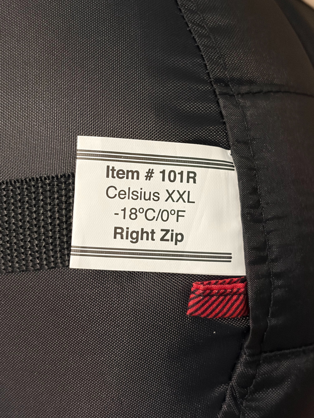 TETON Celsius XXL 0 Degree Right Zipper Sleeping Bag for Camping - Black