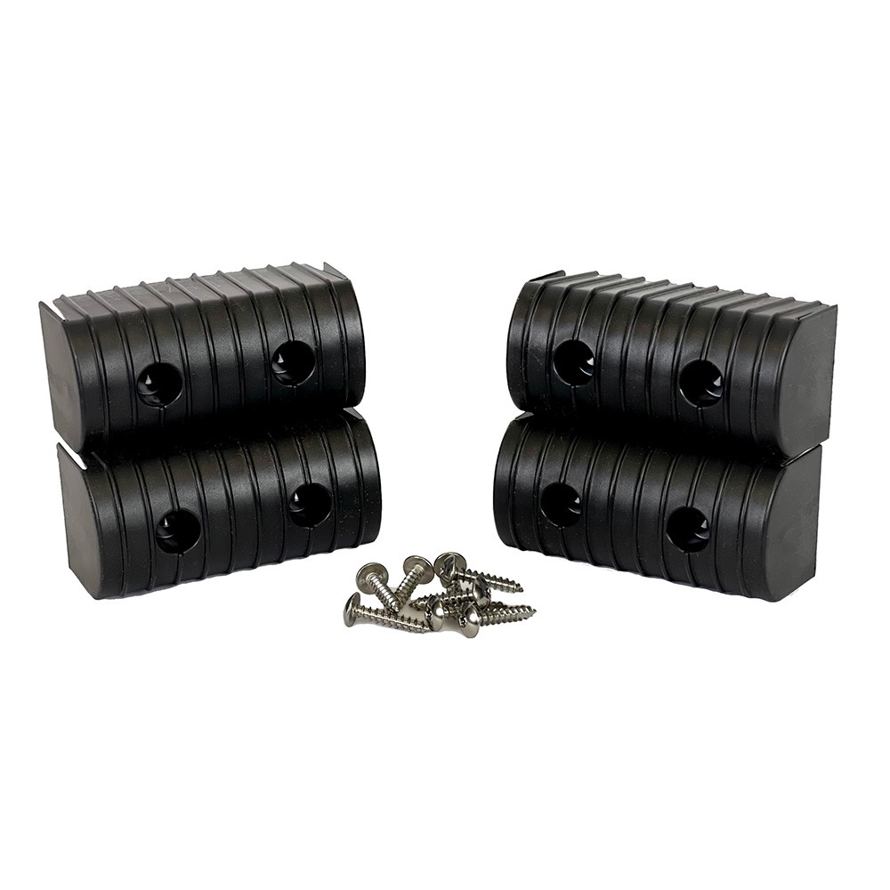 Caliber Bunk Wrap End Cap 2x4 Black Kit with Hardware - 4 Pack