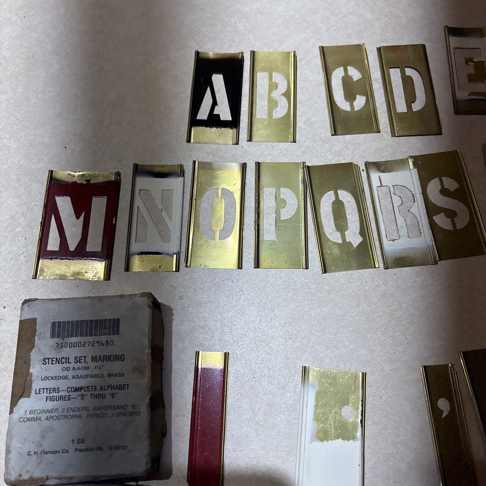 Ch Hanson 3” Stencil Set Read