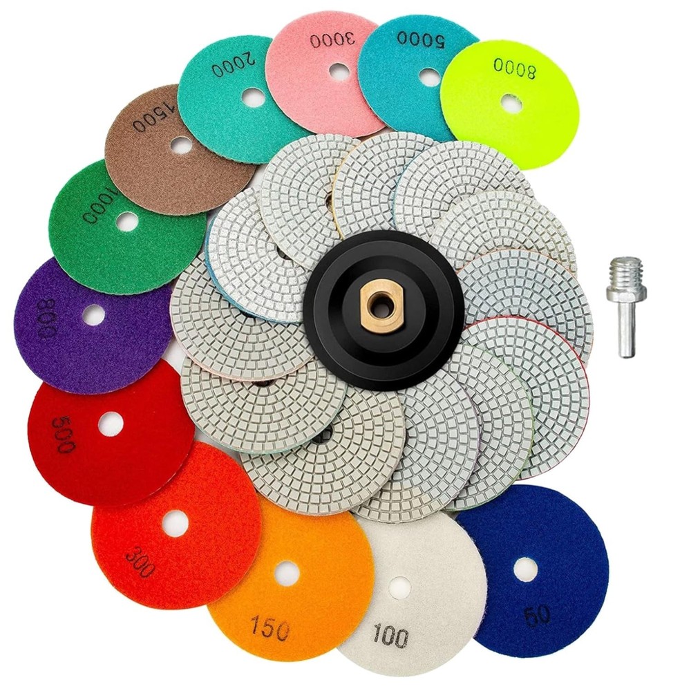 Versatile 4 Inch Diamond Polishing Pads for Various Surfaces