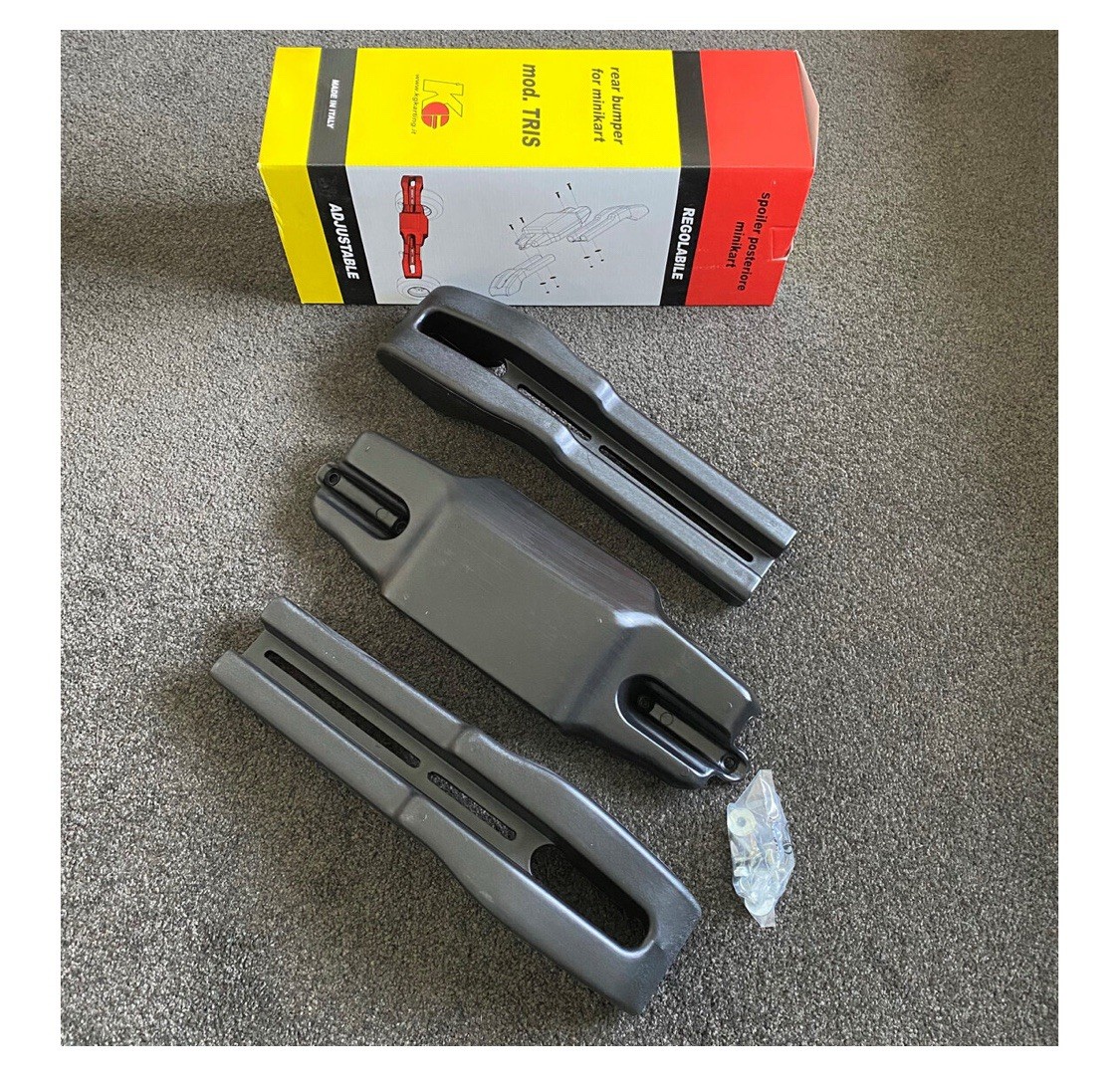 KG RACING KART BLACK REAR BUMPER KIT 3 PIECE SP.002 Cadet