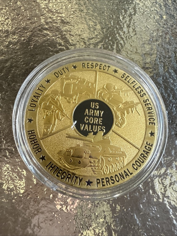 Loyalty,Respect, Duty “US Army Core Values Coin