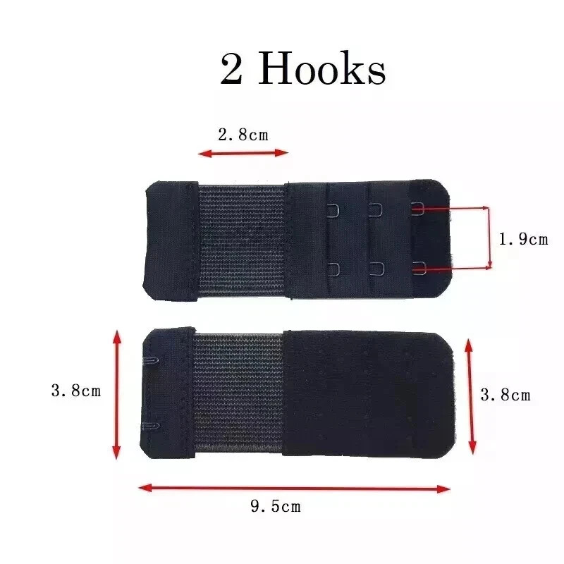 3ROW 2,3,4Hook Bra Extender Bra Strap Strapless Underwear Maternity Bra Extender