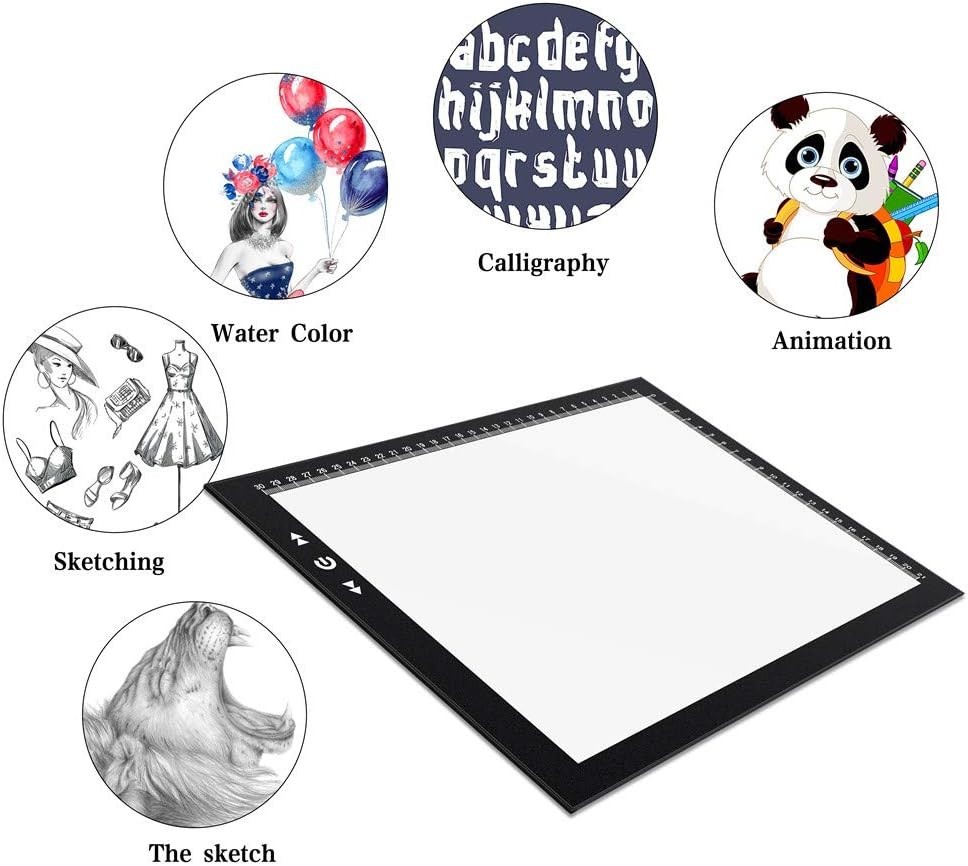 A4 Tracing Light Pad - USB Adjustable Brightness, Ideal for Artists & Designers