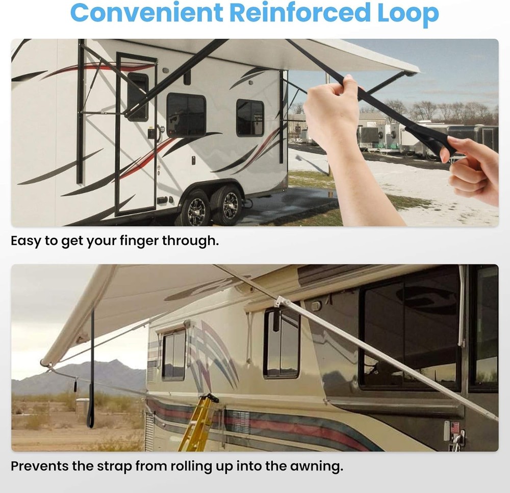 RV Awning Pull Straps 9 8FT 2 Pack New