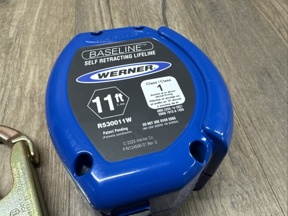 Werner Baseline Self Retracting Lifeline 11 Ft R530011
