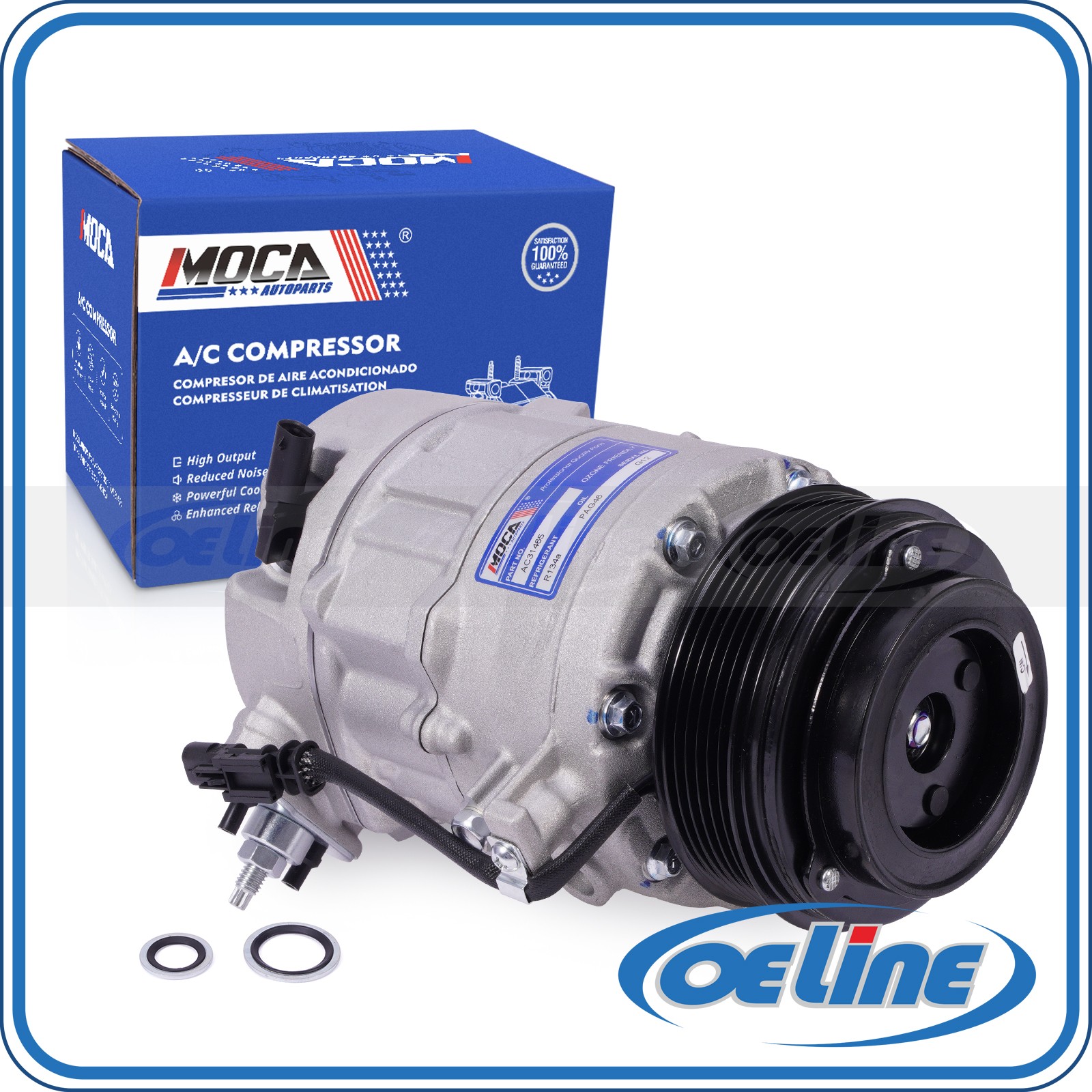 A/C Compressor for 13-24 Buick Enclave Chevy Traverse Cadillac XTS GMC Acadia
