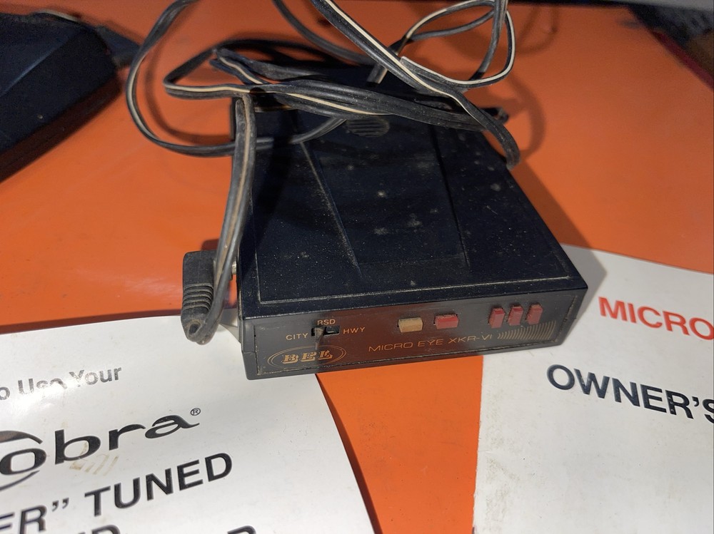 Beltronics BEL Micro Eye XKR-VI & Cobra Stealth Radar Detector Untested
