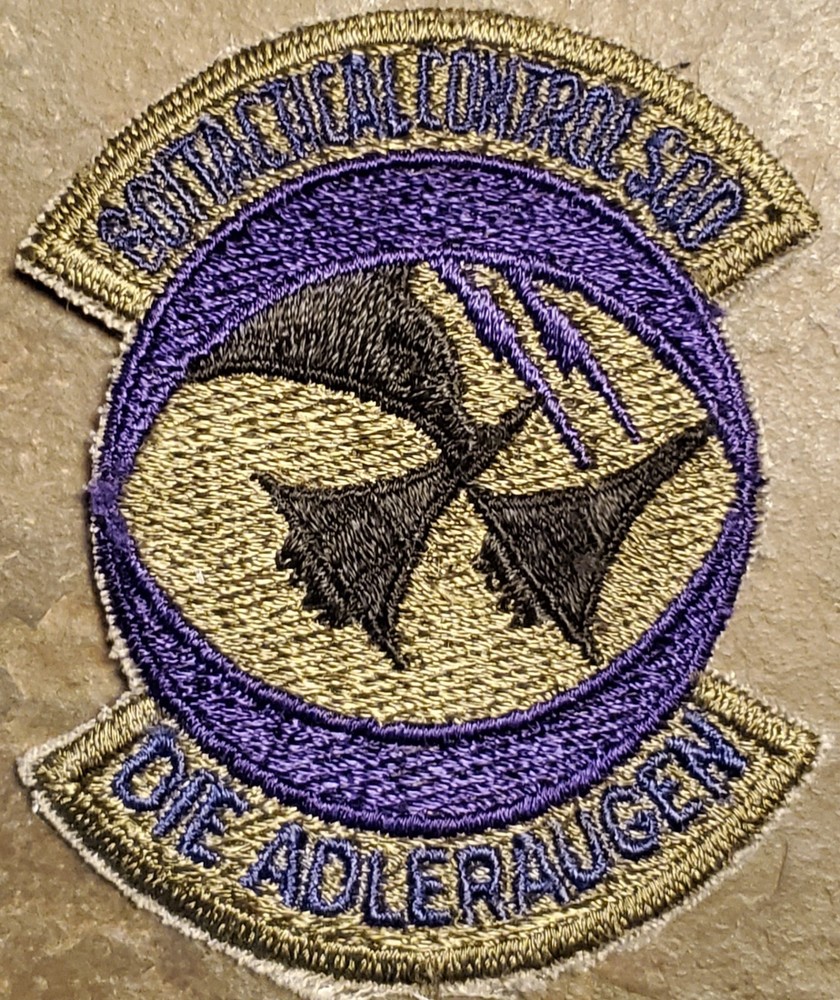 USAF 601st TACTICAL CONTROL SQUADRON MILITARY PATCH SUBDUED VINTAGE ORGINAL