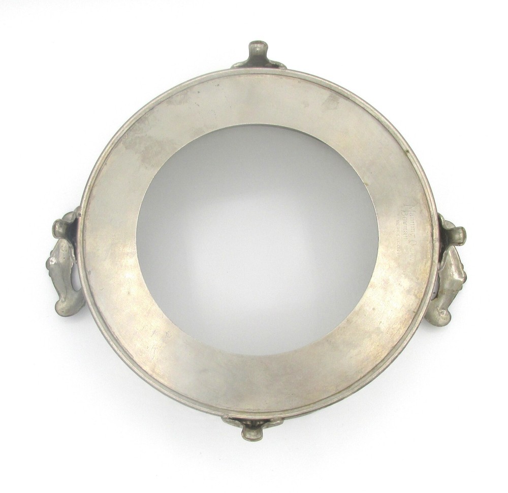 Manning Qualry Bowman Meriden CT Silverplate Casserole Holder 7.5" Dia Footed