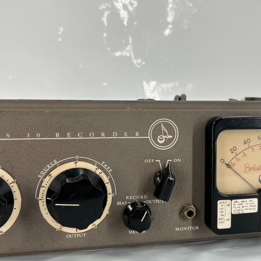 Berlant Series 30 Recorder and Playback Preamplifier