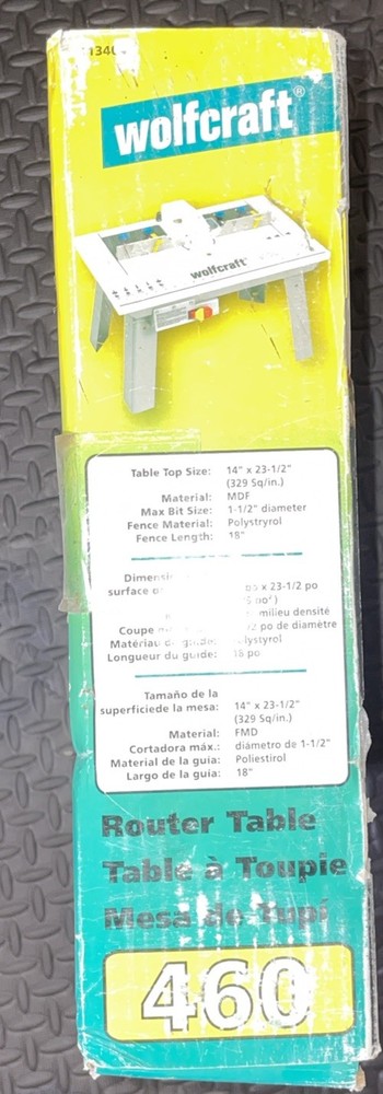 Wolfcraft Router Table 460 NIB