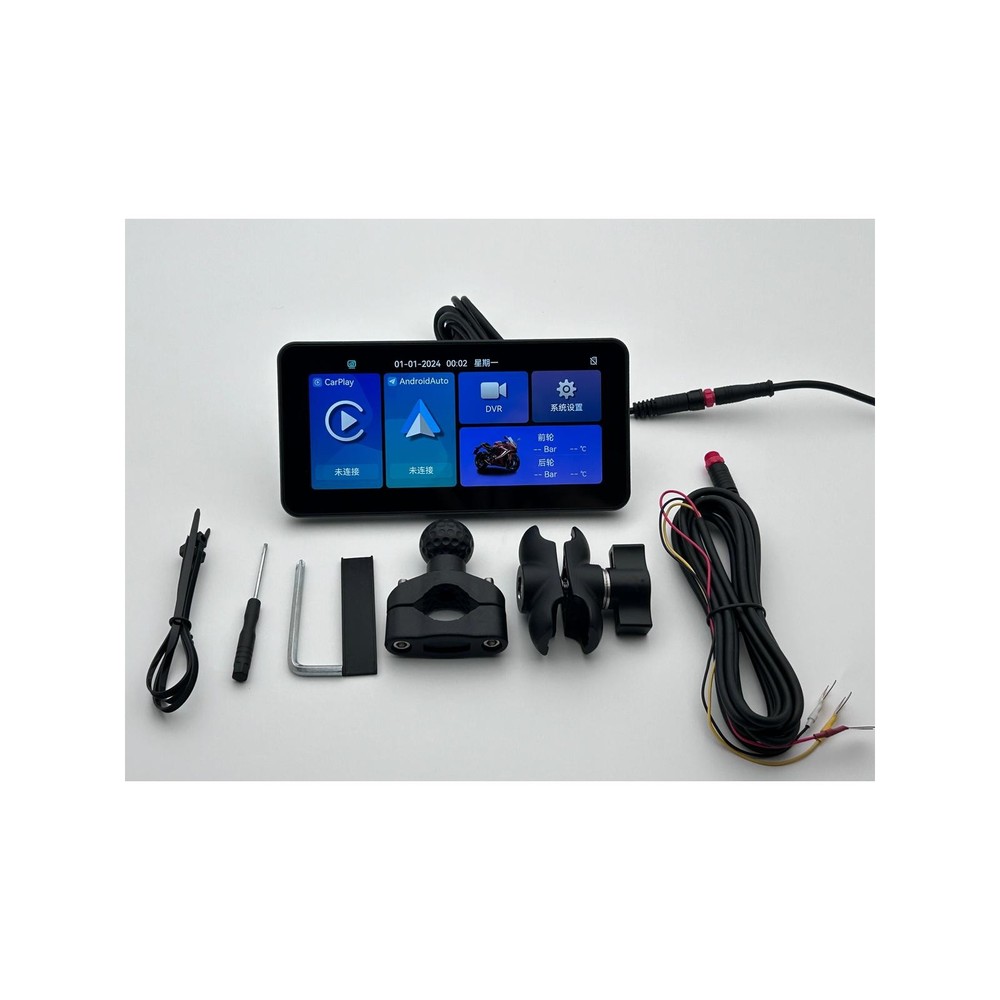 Motorcycle GPS Navigation Wireless Portable Carplay/Android Waterproof