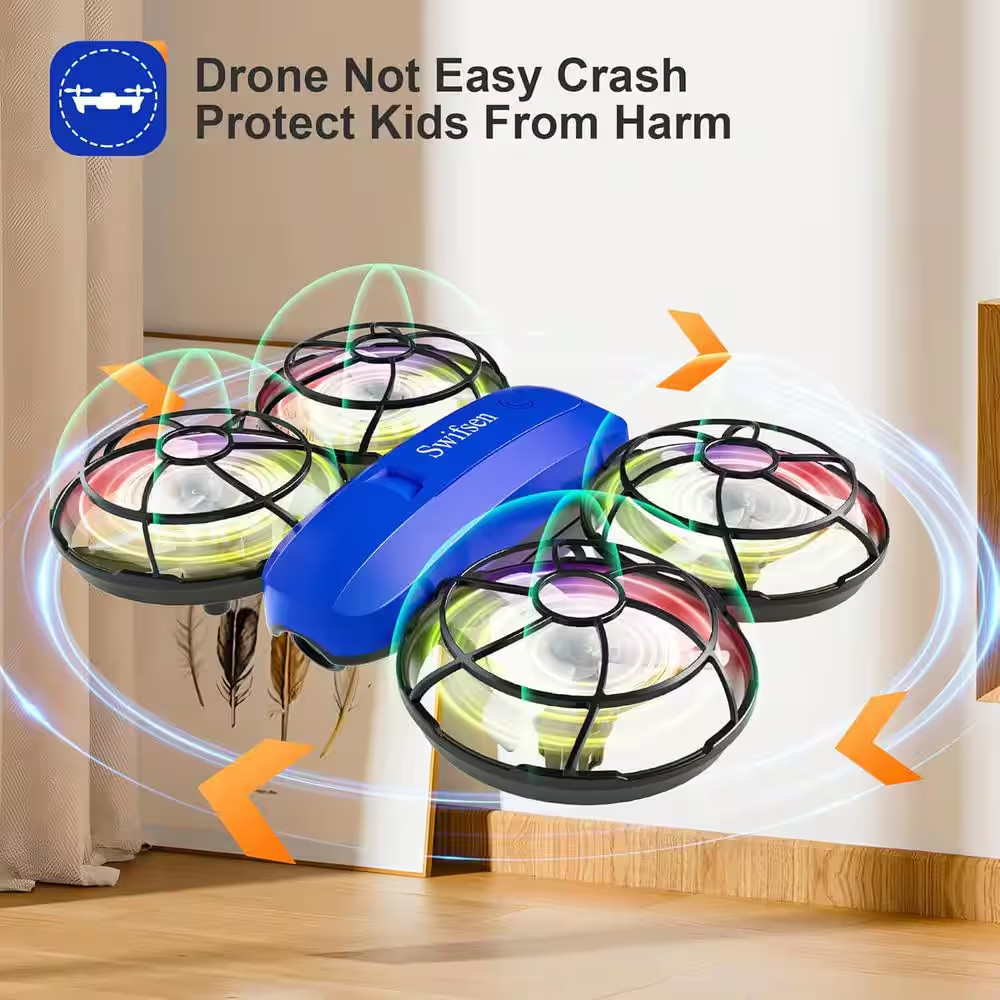 Drone Indoor Small Helicopter with Camera Mini Quadcopter, Propeller Full Protec