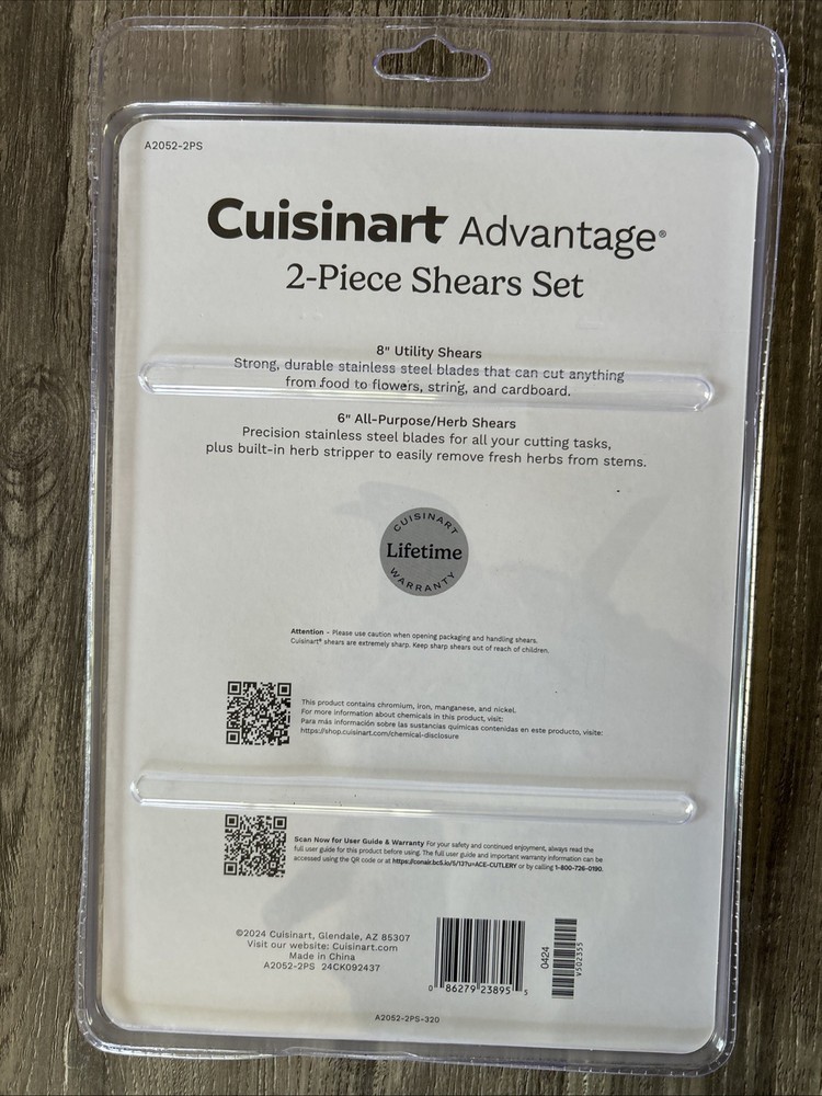 Cuisinart Advantage 2 Piece Shears Set - New
