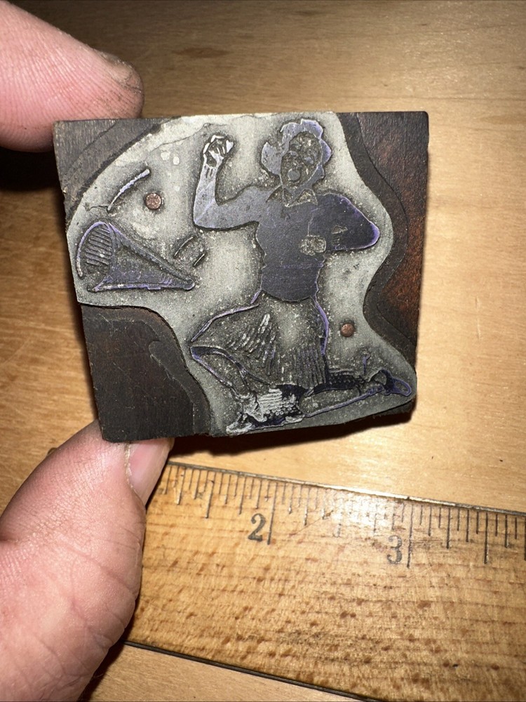 Print Block “ Cheerleader “ Type Cut Block Early Scene!