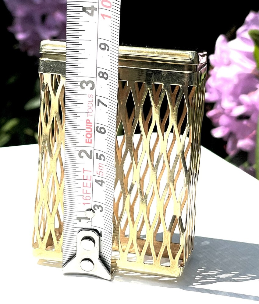 Asprey Solid Sterling Silver Gilt Hallmarked Cigarette Packet Case Holder