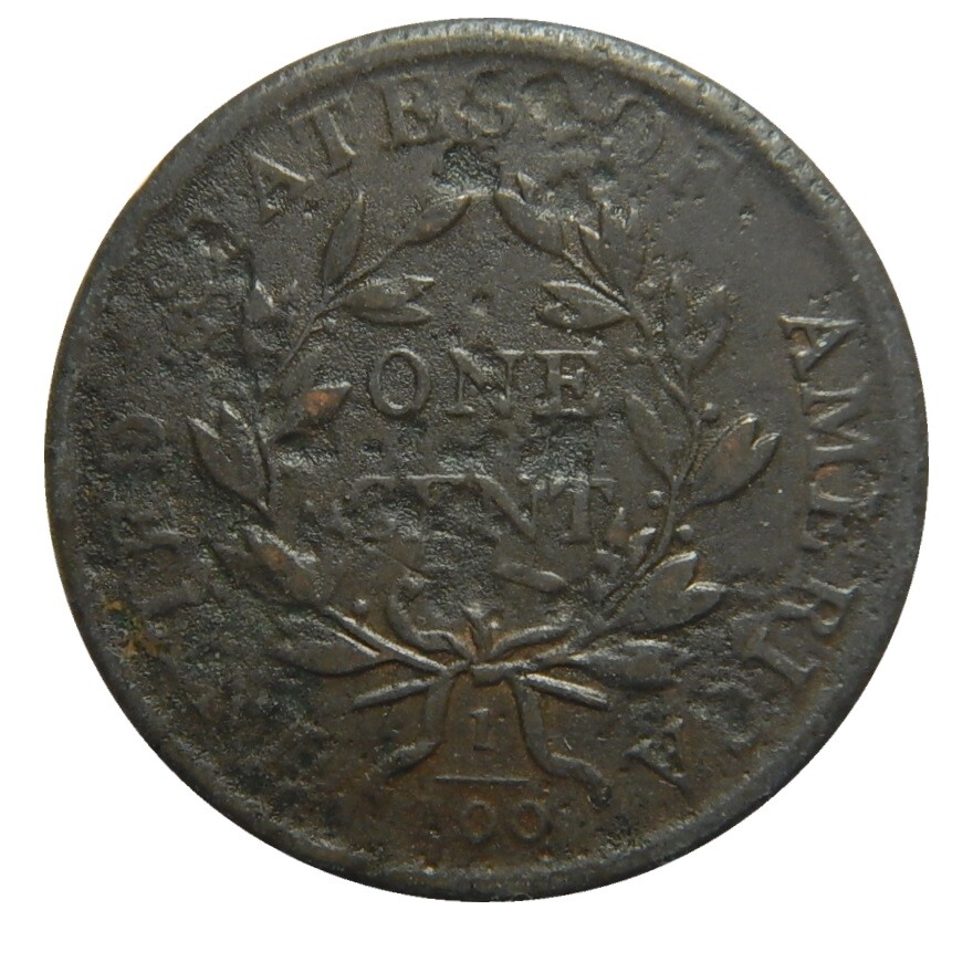 Large cent/penny 1806 VF spoiled planchet