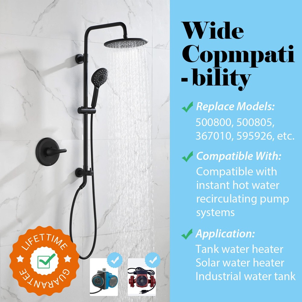 Adjustable Temperature Hot Water Circulation Pump Bypass Valve for Instant Hot