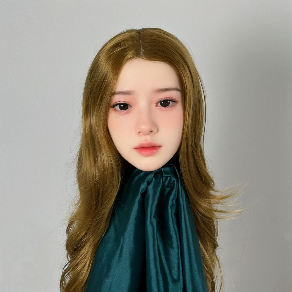 TPE head M16 threaded interface, open-type wig pupil mouth makeup practice, hair