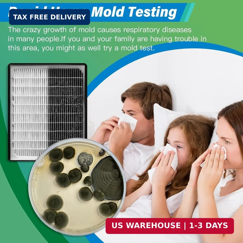 Mold Test Kit for Home - 12 Simple Detection Tests,Test HVAC System,Home Surface