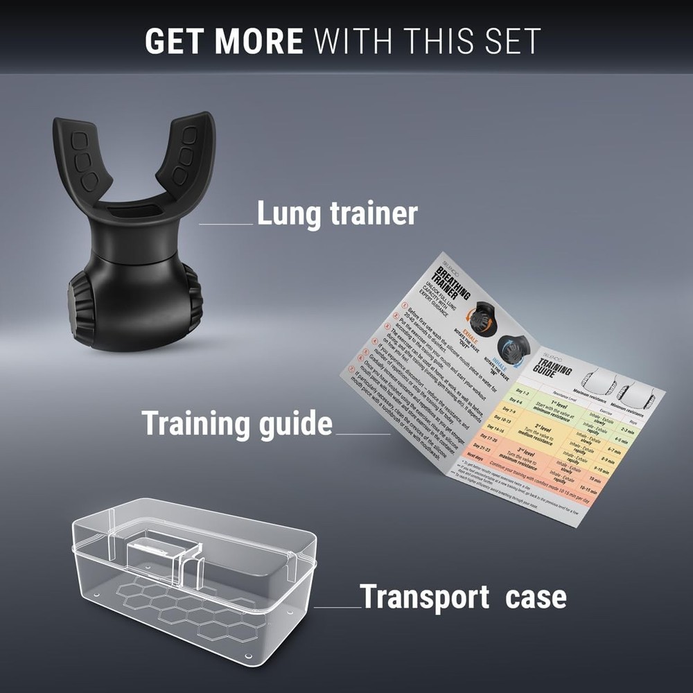 New Version Lung Trainer - Dual-Mode Lung Exerciser - Portable Breath Trainer fo
