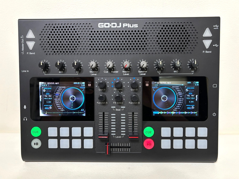 GODJ PLUS Black Portable DJ Controller Equipment Set From Japan