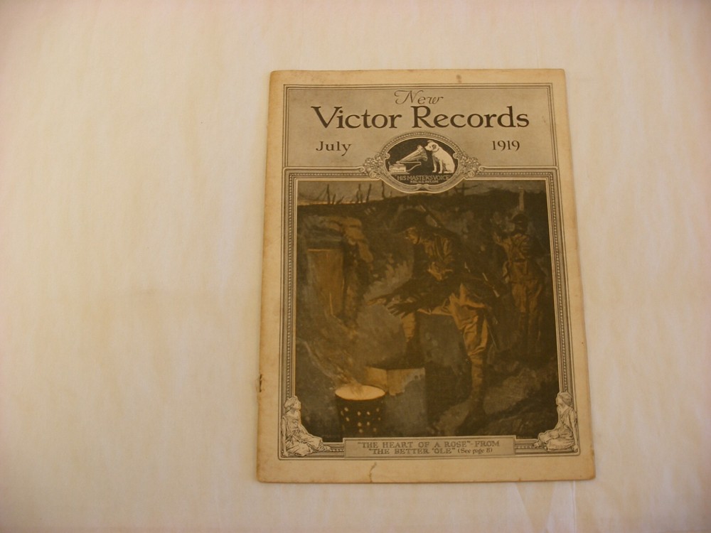 Original Victor Phonograph Record Catalog - July, 1919