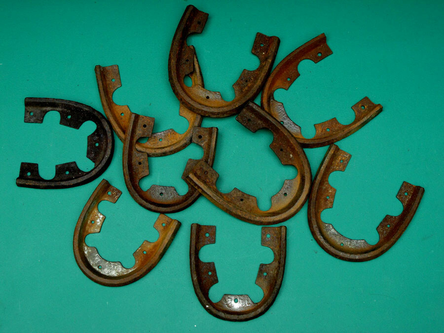 Set Of 9x Original WW2 German Army Wehrmacht Luftwaffe Boot Heels Various Sizes