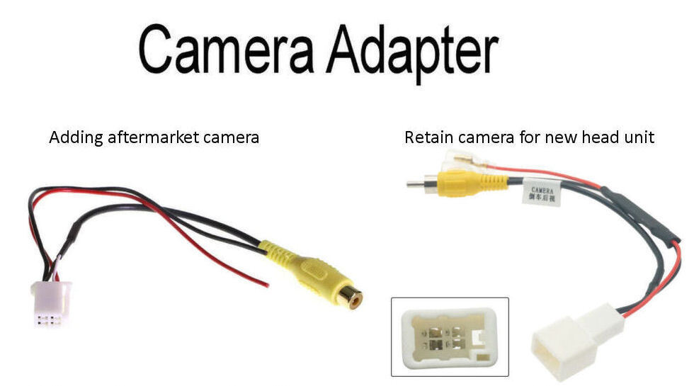 For TOYOTA HILUX 2005-2011    CAMERA ADAPTOR                  KEEP OR ADD CAMERA
