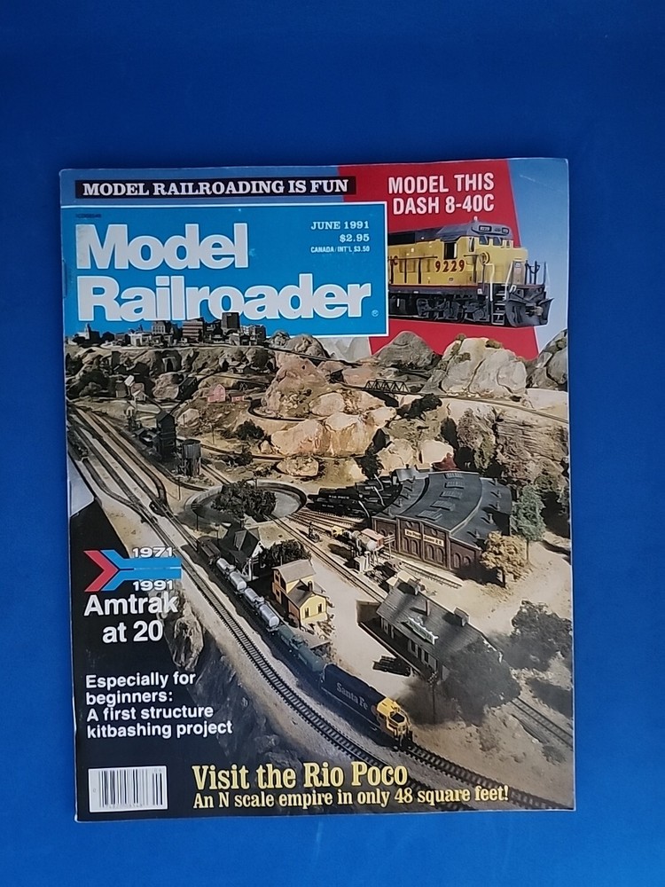 Model Railroader Magazine June 1991 Issue
