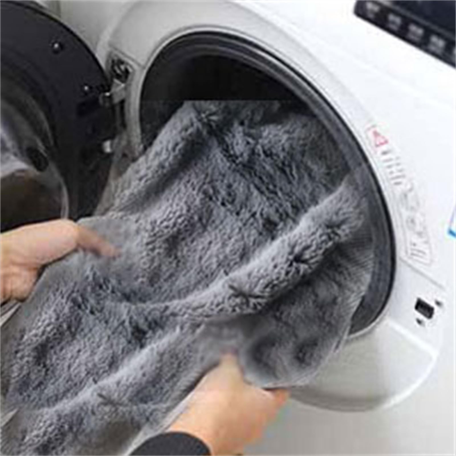 jecrizy Giant Bean Bag Chair Cover Soft PV Velvet Sofa White 6ft Size 6ft