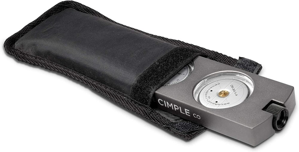 Handheld Clinometer Compass w Case Combo - Satellite Inclinometer Surveying Tool