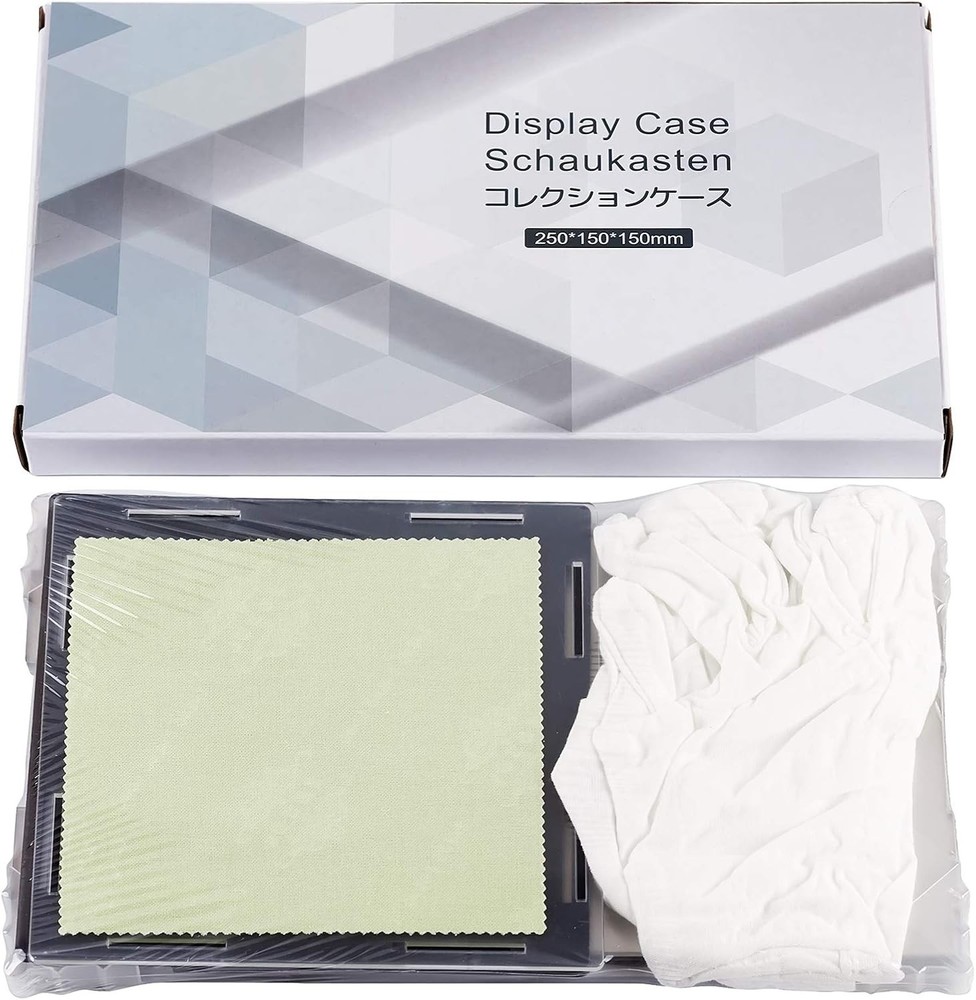 Acrylic Display Case Clear Display Box with Mirror Countertop Cube for Collec...