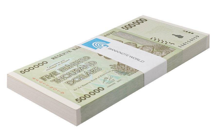 Zimbabwe 500000 Dollars, 2008, P-76a, UNC X 100 PCS Bundle Pack