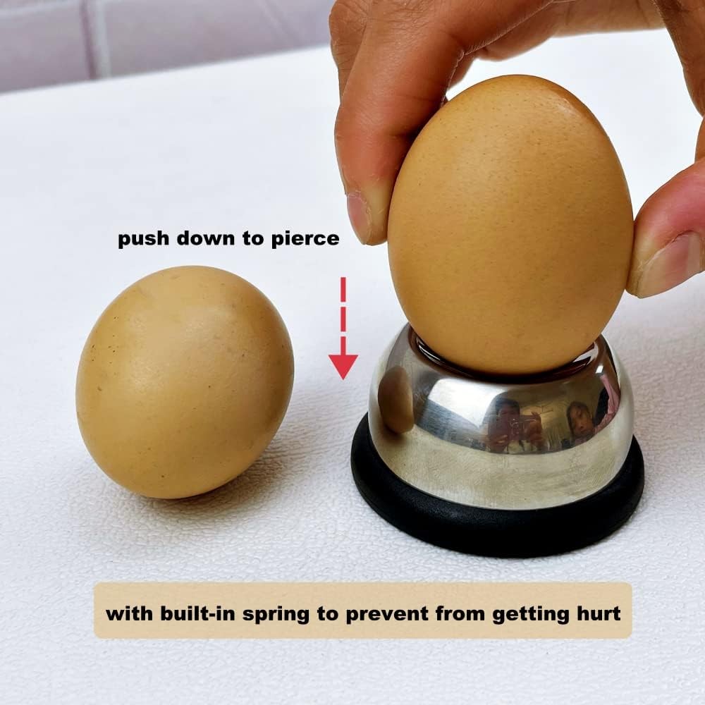 Stainless Steel Egg Piercer for -1 Pack Silver