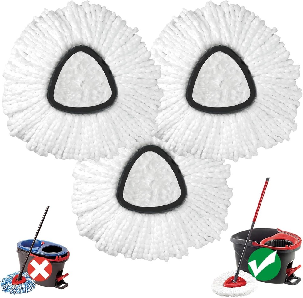 Mop Head Replacement, Spin Mop Refill Replace Head patible O