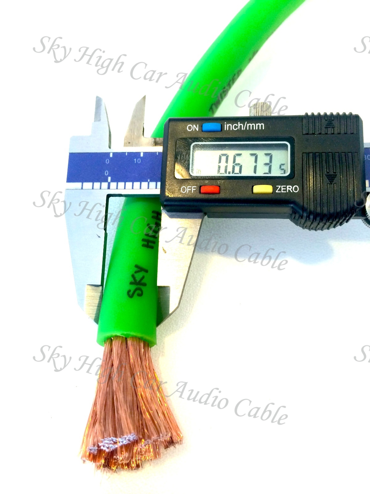 Sky High Oversized 1/0 Gauge AWG Big 3 Upgrade BLUE/BLACK Electrical Wiring Kit