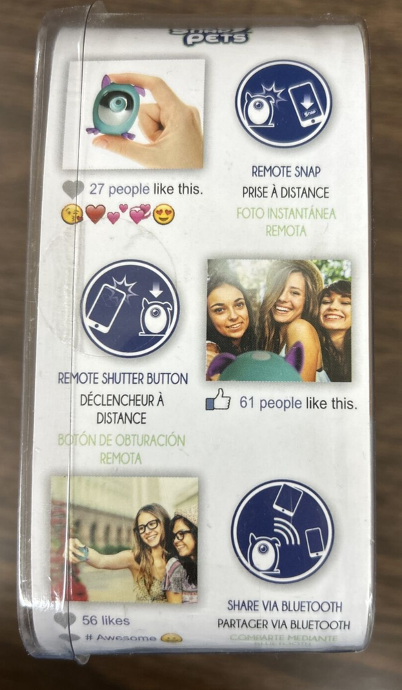 Snap Pets - Selfies in a Snap Portable Bluetooth Camera (WowWee) Blue Cat