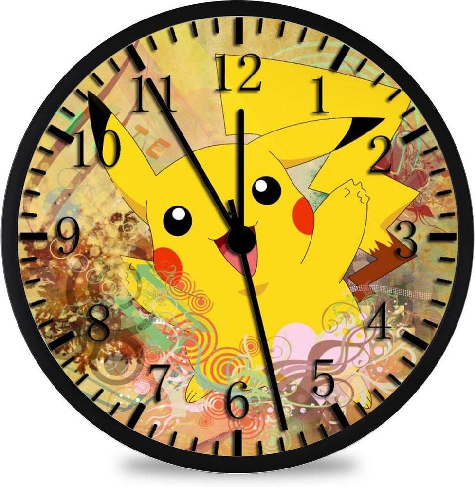 Pokemon Pikachu Wall Clock 12" Large Personalized option with adding names W24