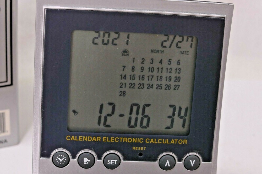 Clock, Calendar, Alarm Clock, World Time, Desk Clock, Shelf, Bedside - NOS