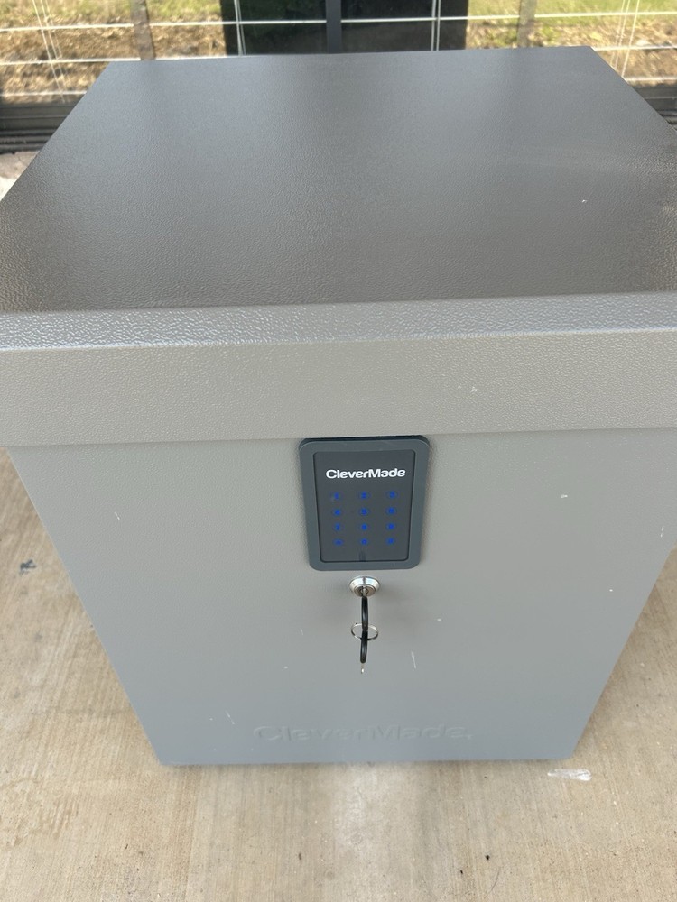 CLEVERMADE Parcel LockBox S100 Series Secure Outside Delivery Lock Box GRAY