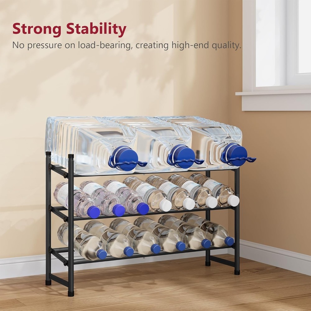 Expandable Shoe Rack Closet 3 Tier 28“-41“Adjustable & Stackable Shoe Shelf